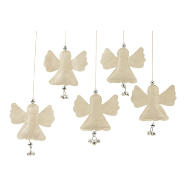 Einzelne Engel Silber, Set 5x