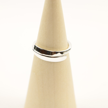 Ring zilver Mt. 9/60 open 7mm br. SP33002