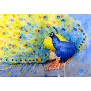Postkarte Pfau III (L. Botman)