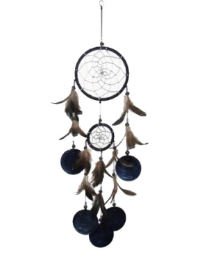 Traumfänger Capiz schwarz