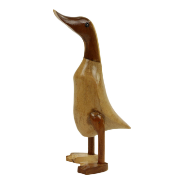 Beeld hout eend naturel S
