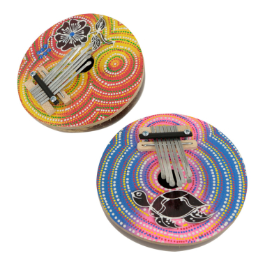 Karimba kokosnoot stippen meerkleurig S