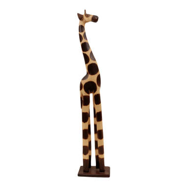 Statue wood giraffe M