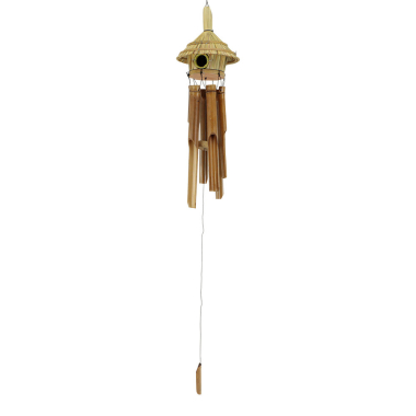Windchime bamboo birdhouse round small