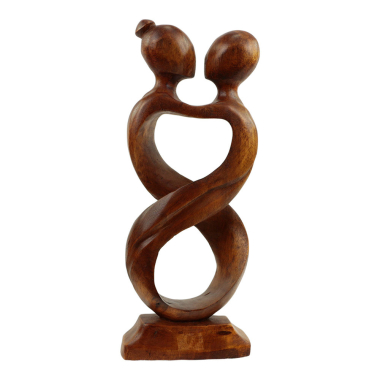 Beeld hout draaiend 2pers