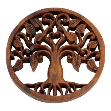 Wanddekoration Holz Lebensbaum Panel M