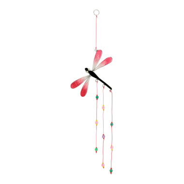Ornament aus Kunstharz, Libelle rosa