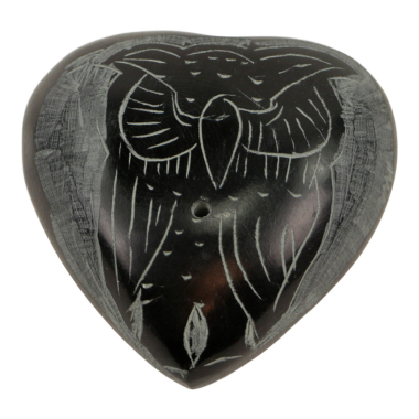 Incense holder heart owl