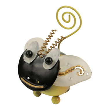 Cardholder metal bee yellow