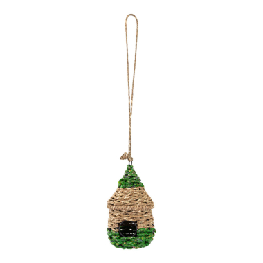 Hanger birdhouse grass green