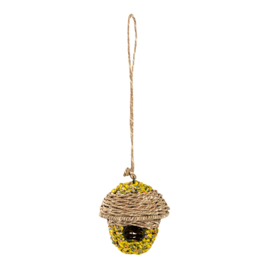 Hanger birdhouse grass recycled
