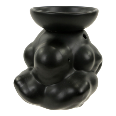 Oil burner terracotta yogi man black