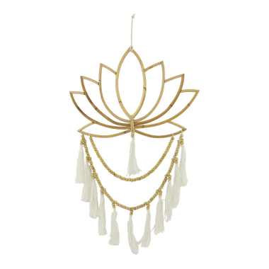 Hanger rotan lotus kwastjes