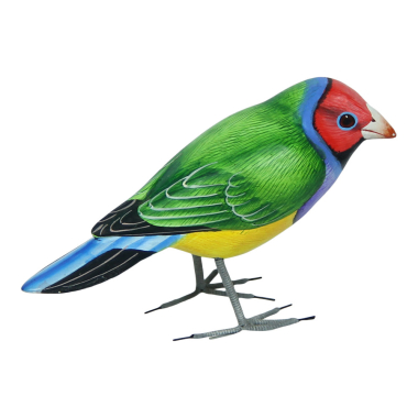 Beeld hout vogel kanarie