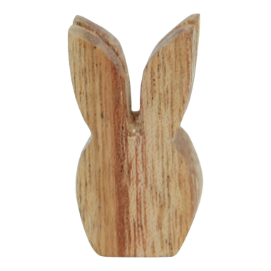 Statue wood rabbit S