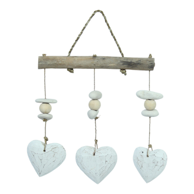 Hanger hout hartjes 3