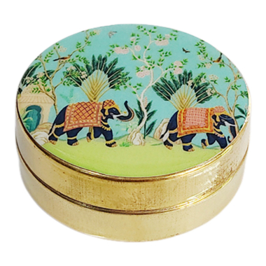 Pillendoos messing olifanten 2 india