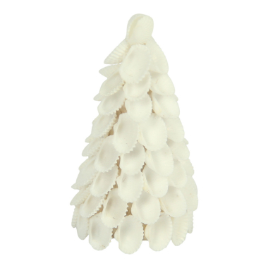 Statue shell christmas tree white