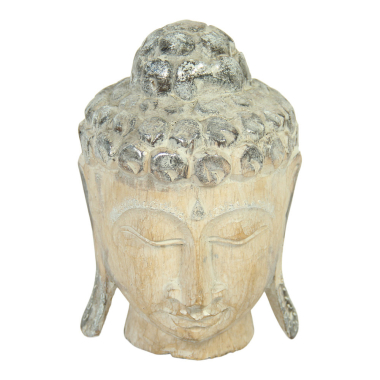 Beeld hout boeddha naturel