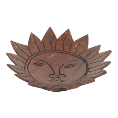 Wierookhouder kokosnoot zon