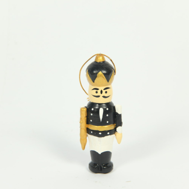 Ornament hout notenkraker zwart