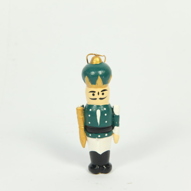Ornament hout notenkraker groen