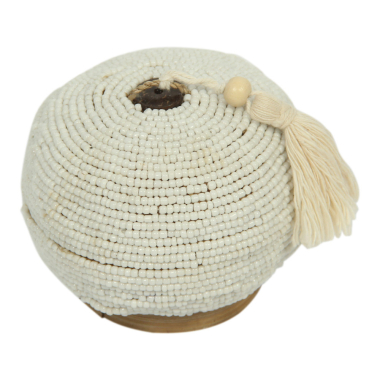 Offermand kralen wit