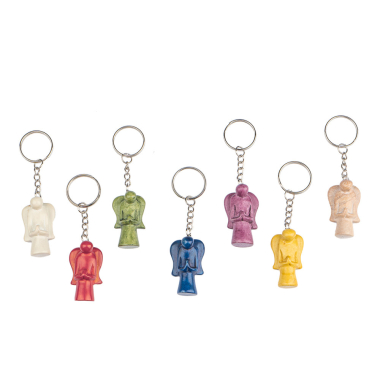 Keychain kisii angel multi color assorti