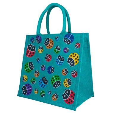 Tas jute lieveheersbeestjes