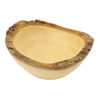 Bowl wood bark round natural