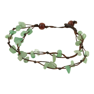 Armband edelstenen green ruby dubbel