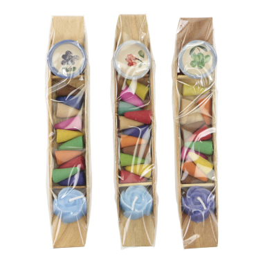 Cadeau box wierookkegels bootje