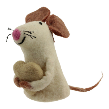 Eierwarmer vilt muis hart