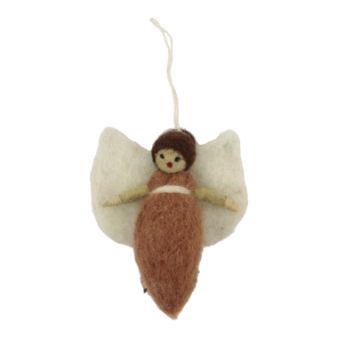Ornament felt christmas angel bun