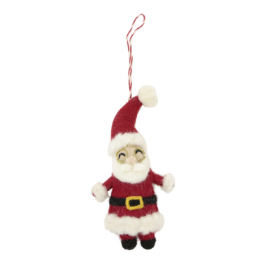 Ornament felt christmas santa claus