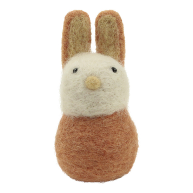 Ornament felt bunny pink