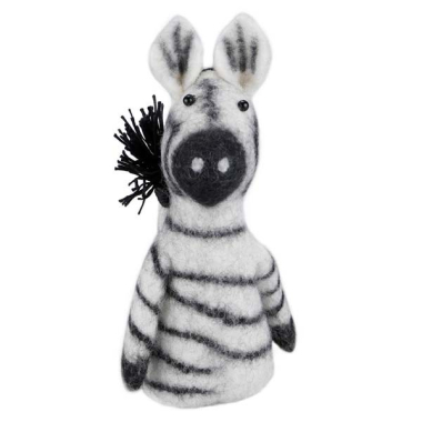 Eierwarmer vilt zebra