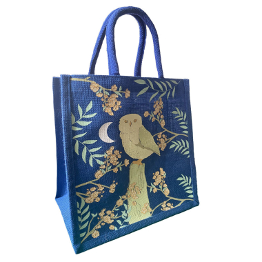 Tas jute uil en maan