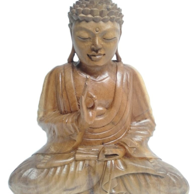 Suar houten Boeddha, 30 cm model 1 NA