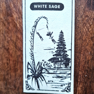 Wierook 'organic', 20 st in Recyceld papier verp. White Sage