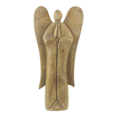 Suar houten Engel, 40 cm Naturel