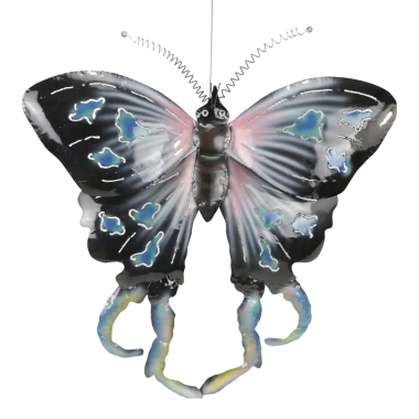 Wanddeco metalen vlinder Exotic model 02, 55 x 47 cm Pinkish