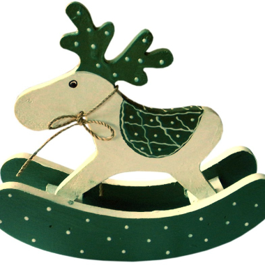 Schommel rendier Kerst TWB, Green