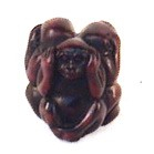 Beeld polystone apen horen, zien en zwijgen