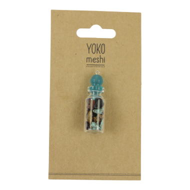 Lucky bottle semi-precious stone assorti
