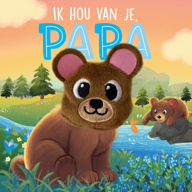 Ik hou van je, papa - vingerpopboek (10 pag. karton)