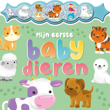 Geluidenboek Mijn eerste babydieren (8 pag. karton)
