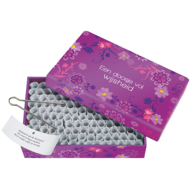Een doosje vol wijsheid paars (144 rolletjes)