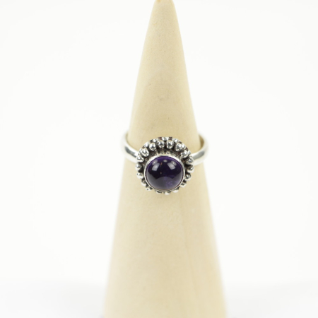 Ring zilver Mt. 7/55 Amethist MN01