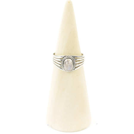 Ring, Silber, Mt. 60/20, Mondstein